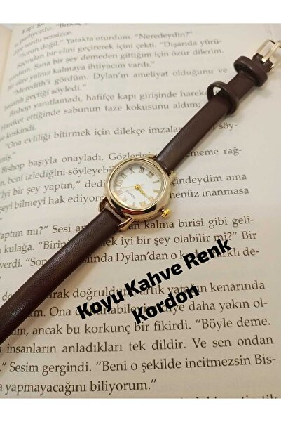 QUARTZ Marka Retro Oval Deri Kordon Rose Gold Çelik Kasa Kol Saati bb0140