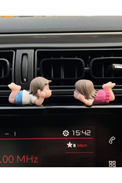 IL-HANST Sevimli uzanan Kalpli Çift Dekorasyon Biblo Aksesuar Torpido Süsü Se...