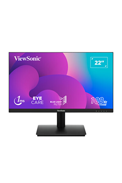 ViewSonic 21.5" VA220-H FULLHD 1MS 100HZ HDMI VGA SUPERCLEAR 3 KENAR ÇERÇEVES...