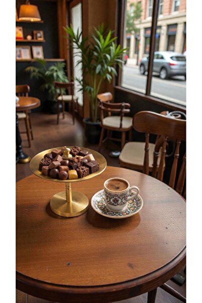 VERRA CONCEPT وعاء زخرفي للمعكرونة والحلويات، صحن تقديم من النحاس مقاس 9×6