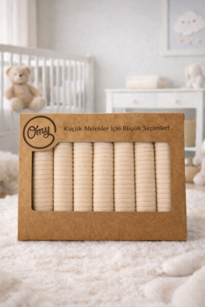 OMY 7 قطع مناديل مبللة للفم للأطفال في علبة هدايا بنمط مميز