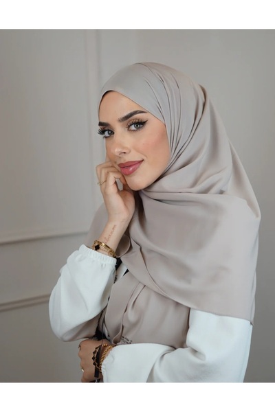 FRESCO SCARFS Tesettür Hijab Medine Ipeği Şal*bej