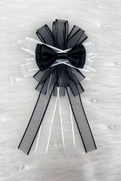 ZEYMERADE حقيبة زفاف سوداء مزدوجة الطبقات، قطعة واحدة، حقيبة هدايا للعروس، حق...