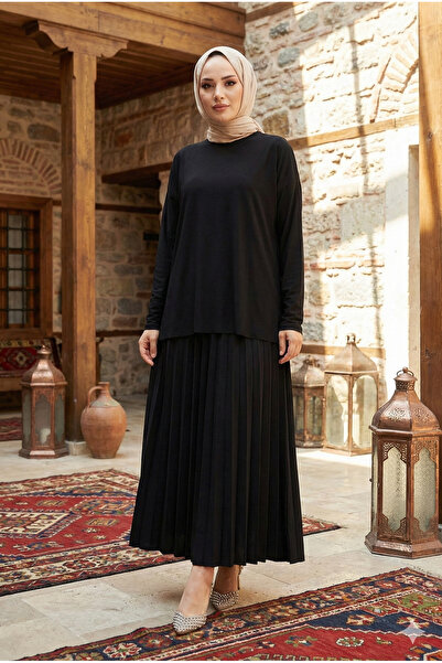 modamira Kadın Sandy Siyah Büyük Büyük Beden Anne Davet Düğün Günlük Piliseli...