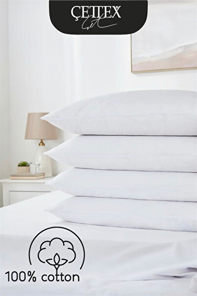 ÇETTEX Set de 4 saltele de pernă 100% bumbac rezistente la lichide