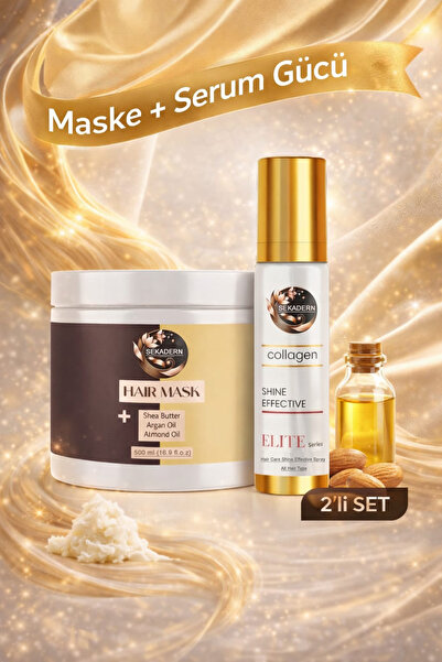 sekadern cosmetics Sekadern 2'si Bir Arada Saç Kremi - Saç Spreyi Bakım Seti