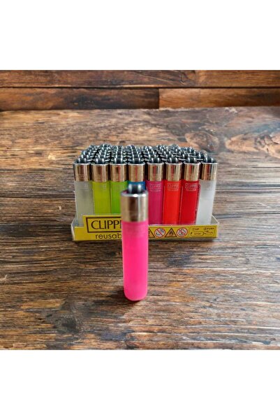 DURUSOY Clipper Micro Reusable Şeffaf Renkli Taşlı Çakmak Adet ve Set Satılma...