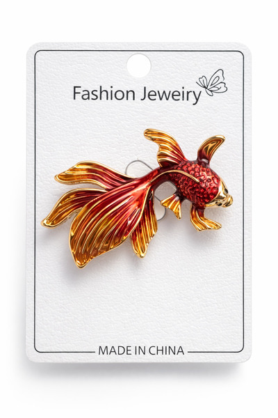 Lanuna Renkli Mine Balık Broş