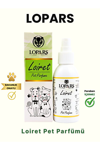 Lopars Loiret Evcil Hayvan Parfümü 100 ml Kedi Köpek Kötü Koku Giderici Pet S...