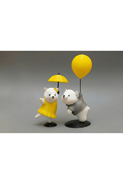 Minikbahcem Sevimli Dekoratif Ayı Çifti