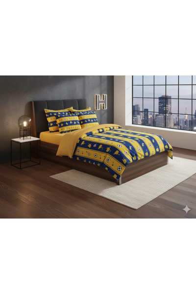 Kaan طقم غطاء لحاف مفرد، 90*190 ملاءة مطاطية Fb