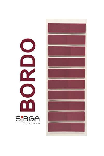 sibga tasarım Şeffaf Bordo Renkli Postit Post-it Post It. Kitap Ayracı Ayraç Postit Sticker Not Kağıdı 200 Yaprak