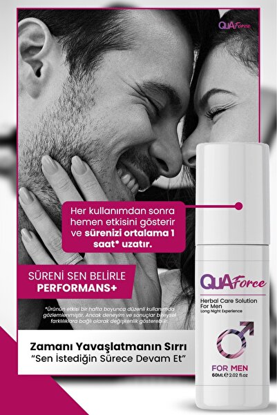 QUAforce Erkek Bakım Uzun Deneyim Sprey 60 ml