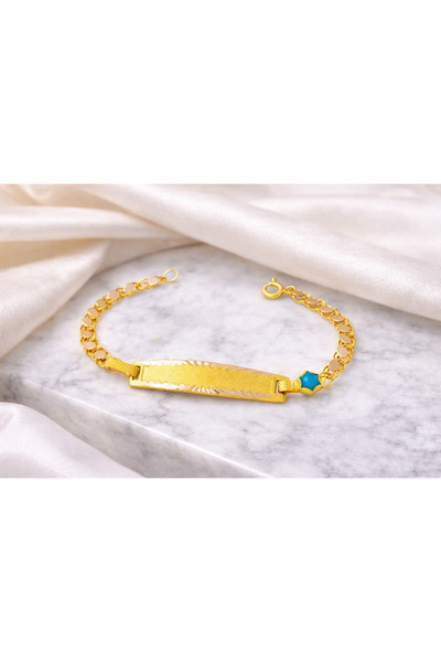 Çgk Çiğdem Gürel Kuyumculuk ÇGK Pullu Altın Bebek Künyesi