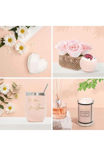 Remy Belle Gift Basket for Women – 9‑Piece Relaxing Spa Care Box for Mom, Friend, Wife