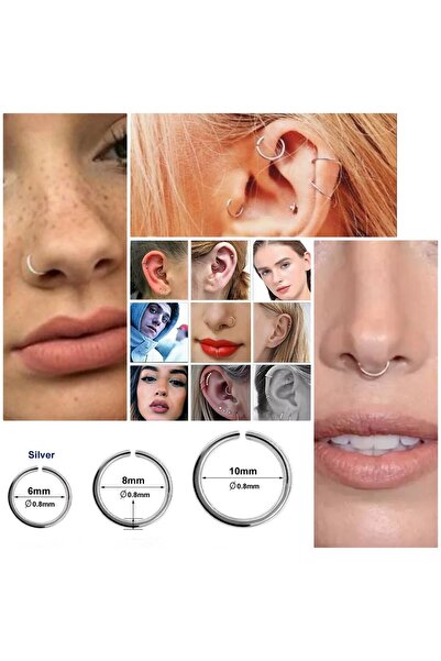 Bylin Cerrahi Çelik En İnce Halka Sıkıştırma /Fake Halka Hızma, Piercing-Halk...
