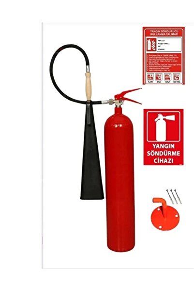 ünalgrup 5 kg CO2 Yangın Söndürme Cihazı + Talimat + Levha + Askı Demiri Kola...