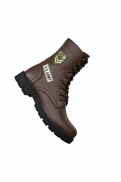 Riccon Кавовий унісекс черевики в стилі байкер 0012538