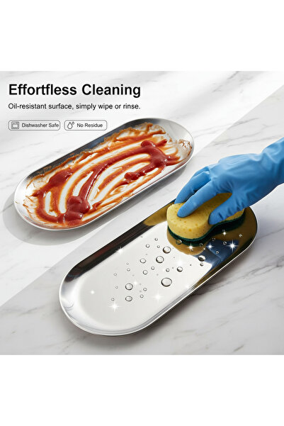 Youhe طقم عشاء للأطفال من الفولاذ المقاوم للصدأ مكون من 6 قطع، صينية حلويات و...