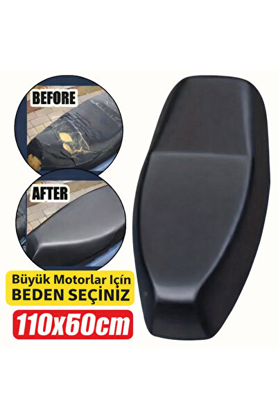 DUDAKTAN KALBE Büyük Motorsiklet Sele Yagmur Geçirmez,Siyah Black Model (ELASTİK TÜM MODELLERE UYGUNDUR)