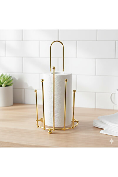 Tasarım Evi Gold Plated Paper Towel Holder