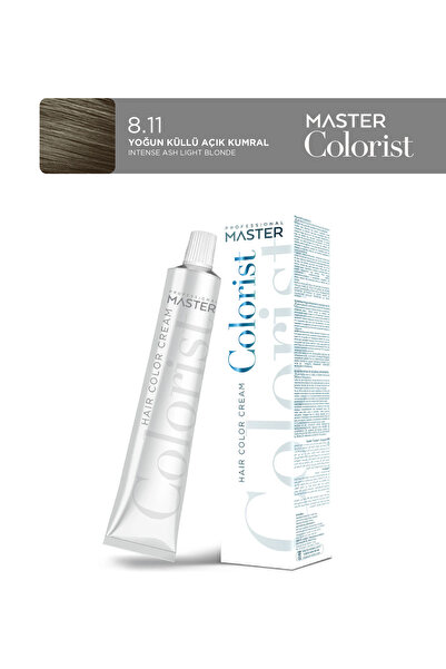 Master colorist Tüp Saç Boyası 60 ml 8.11 Yoğun Küllü Açık Kumral