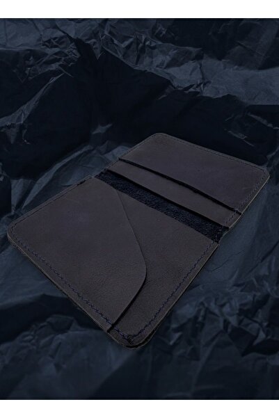 LAYDA 100% Genuine Leather Wallet/Card Holder Navy Blue Valentine's Day Special