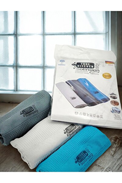 Solingen Mikrofiber 3'lü Temizlik ve Cam Bezi