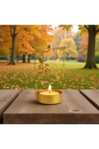 keyfim shop Atlı Karınca Isı ile Dönen Mumluk