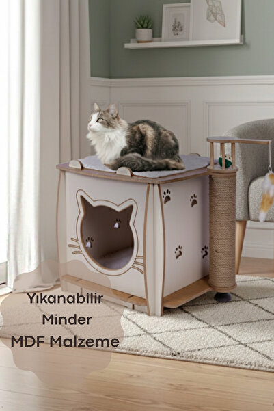 Patihomes Kedi Tırmalama Evi - Kedi Tırmalaması - Kedi Tırmalama Tahtası