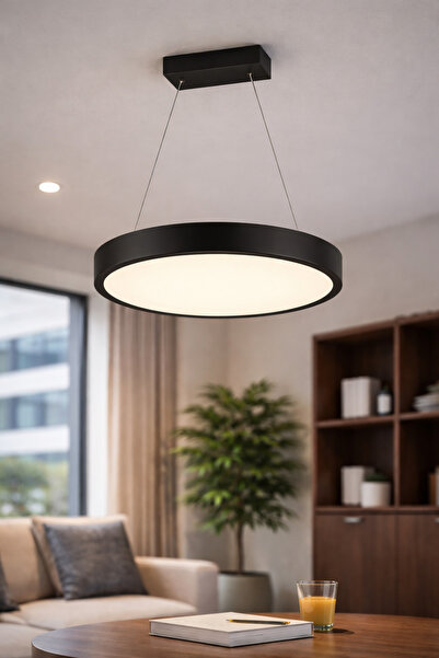 dizano Modern Daire LED Aydınlatma 40cm 4000K Günışığı, Salon ve Ofis, Sıva Ü...