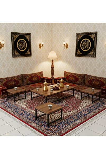 DEC4 طقم طاولات شاي 1+4 - بلمسة فاخرة