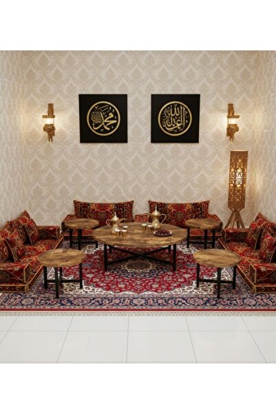 DEC4 طقم طاولات شاي دائرية بتصميم راقى