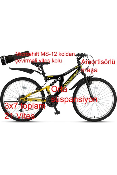 Ümit Blackmount 24 Jant Çift Amortisörlü Bisiklet 2429 (135-155 cm arası boy)