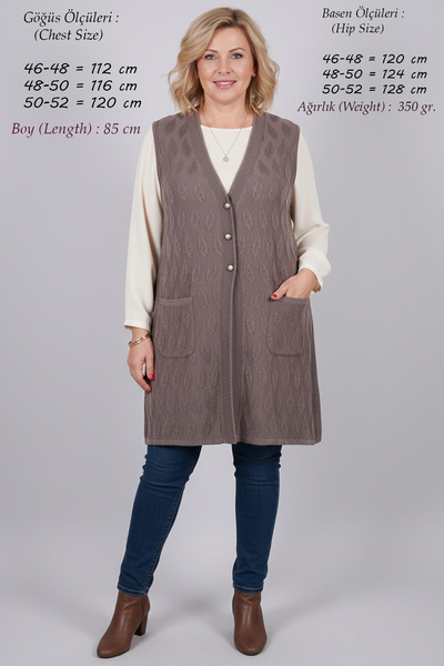 Laden Tricotaje speciale pentru femei de mărime mare de tranziție Vestă subți...