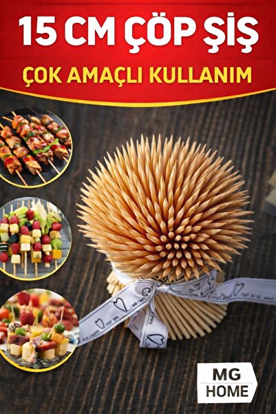 VENON 100 Adet 15 cm🍢 (SADECE ŞİŞ )Kurabiye Dizme Doğum Günü Hazırlık Pasta ...