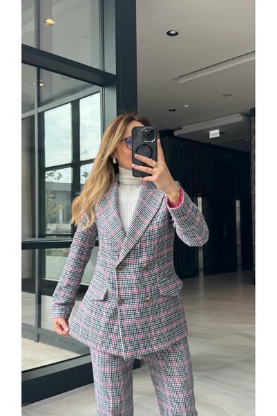 FEMİAS Premium Seri Multirenk Ekose Ceket