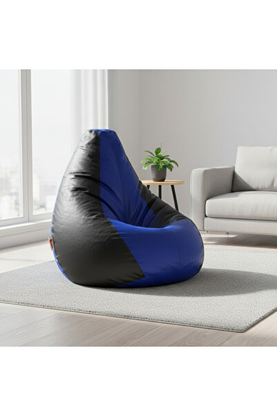 fluffy بين باج جلدي اسود وأزرق – راحة وأناقة في كل زاوية من منزلك