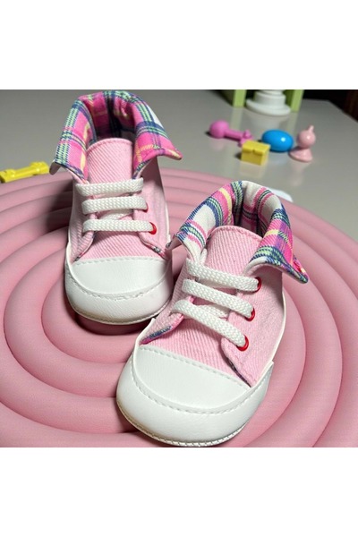 NECİXS BEBEE Eco-Leather Sports Booties Pink