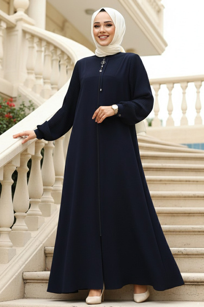 Neva Style Детальна синя абая з підкладкою 45296L