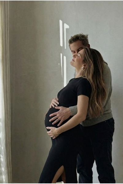 maternel Triko Emzirme Özellikli Elbise