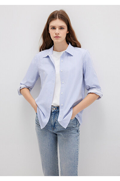 Mavi Çizgili Gömlek Regular Fit / Normal Kesim 1211199-81963