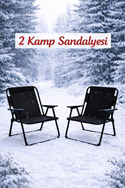kolayav.com avın en kolay yolu 2'li Katlanır Kamp Sandalyesi Piknik Sandalye