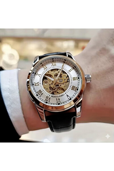 Sewor T-WINNER Otomatik Mekanizma Deri Kordon Erkek Kol Saati