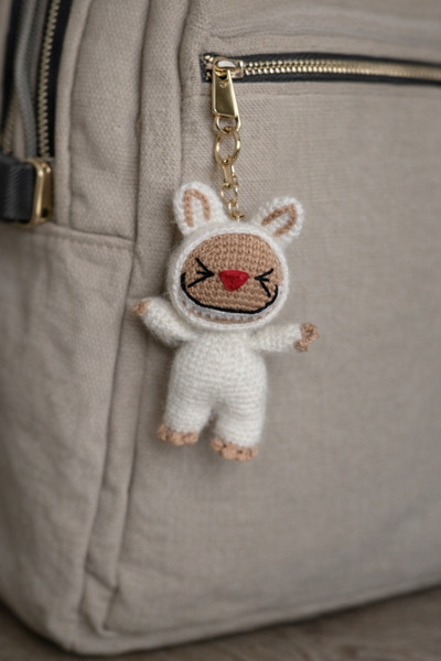 Homesinti لعبة زينة للحقائب على شكل شخصية لابوبو من أميجورومي