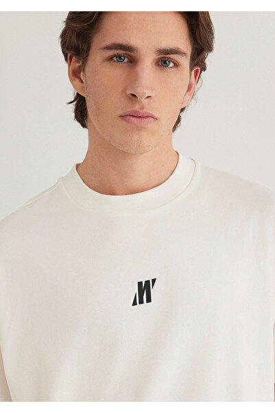 Mavi Pro Logo Gri Tişört Loose Fit / Bol Rahat Kesim 0612745-70057