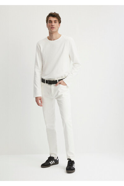 Mavi Jeansy Milan Street White 0081084558