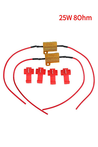 Choice مجموعتان من مصابيح LED للسيارات بقدرة 25 واط ومقاومة 8 أوم، مع وحدة فك...