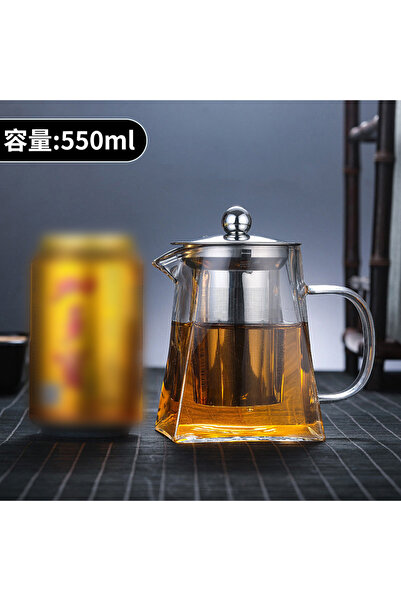 Choice 550ml NewTeapot Glass Infuser Heated Resistant Container Flower Tea Po...