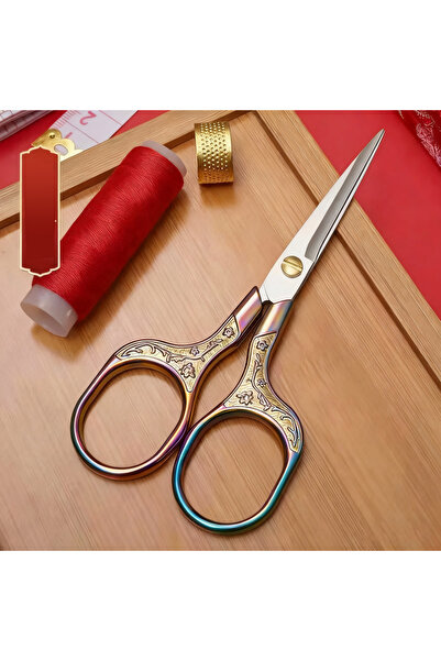 Choice 1pc colorful Retro Multi-Functional Stainless Steel Scissors for Sewin...